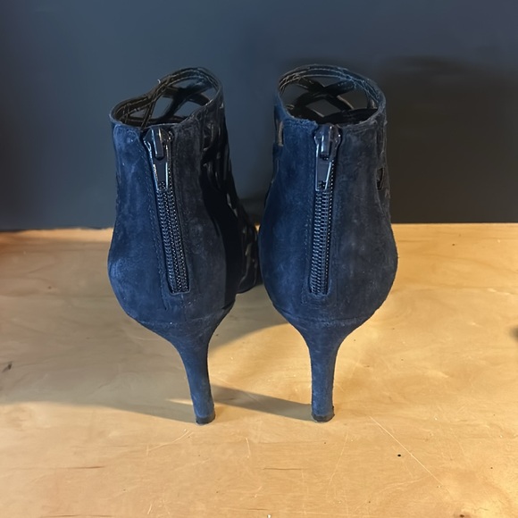 Sole Society caged heeled booties Navy Blue size 8.5 - Picture 4 of 7